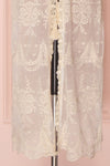 Daiva Day Cream Lace & Mesh Floral Maxi Kimono | Boutique 1861 7
