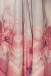 Dalila - Grey maxi dress with pink floral print