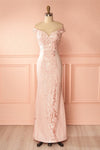 Darnelle Pink Mermaid Gown with Removable Tulle Skirt | Boutique 1861