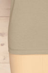 Dauve Seagrass Green Rolled Sleeves T-Shirt | La petite garçonne bottom
