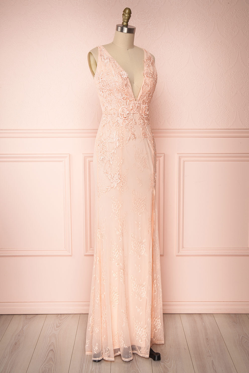 De Bourgh Petal | Pink Mermaid Gown