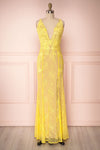 De Bourgh Sun Yellow Lace Mermaid Gown | Boutique 1861