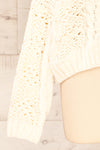 Debar Cream Cropped Knit Sweater | La petite garçonne bottom