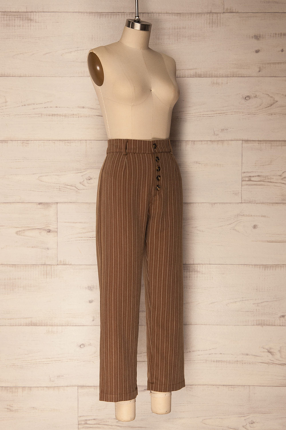 Decin Cliff Brown Tapered & Cropped Pants | La Petite Garçonne