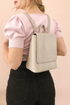 Deely Pink Mini Vegan Backpack | La petite garçonne
