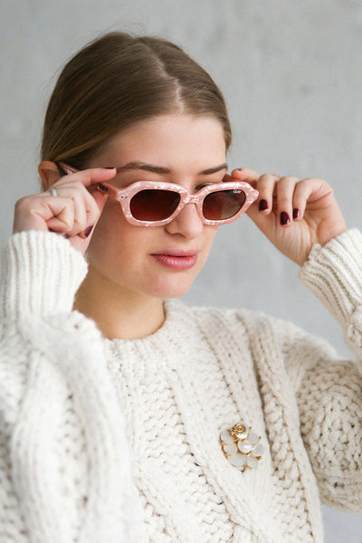 Dégagé Marbled Pink 60s Sunglasses | La Petite Garçonne Chpt. 2 2
