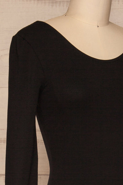 Dellerud Black Long Sleeved Bodysuit | La Petite Garçonne 4