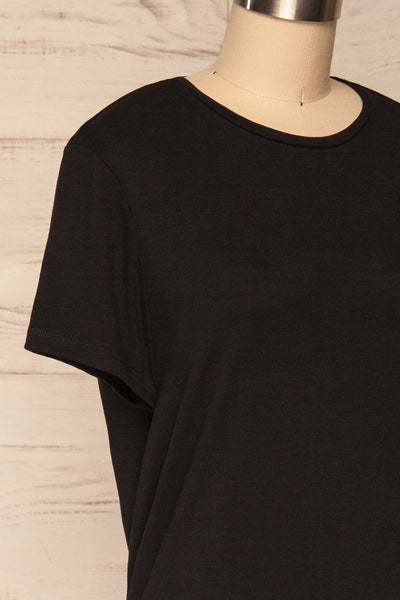 Delp Black Soft Cropped T-Shirt | La Petite Garçonne 4