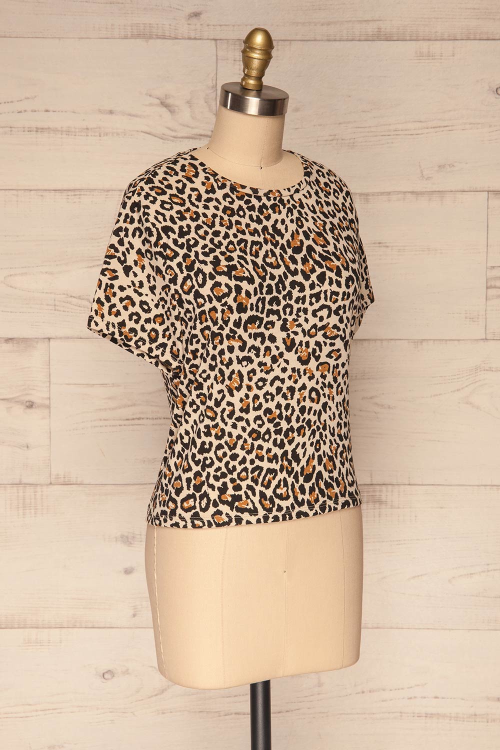 Delp Cheetah Printed Soft Cropped T-Shirt | La Petite Garçonne 3