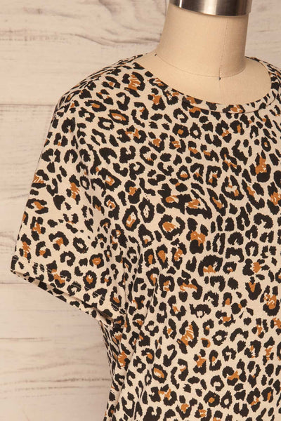 Delp Cheetah Printed Soft Cropped T-Shirt | La Petite Garçonne 4