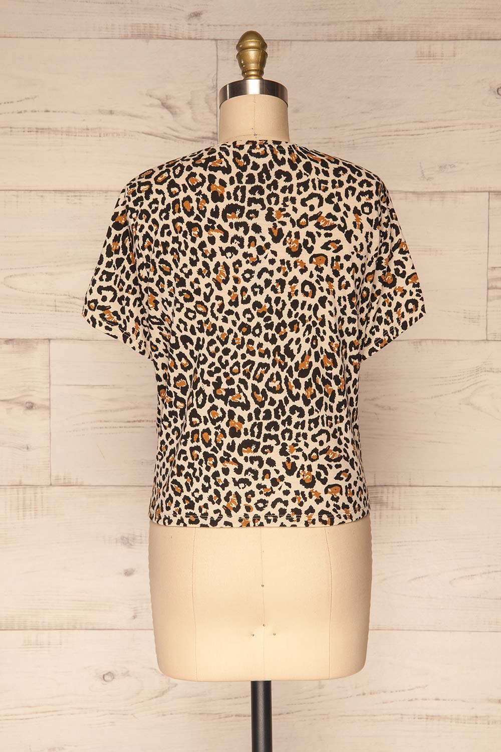 Delp Cheetah Printed Soft Cropped T-Shirt | La Petite Garçonne 5