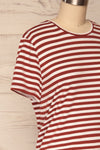 Delp Cognac Stripes Soft Cropped T-Shirt | La Petite Garçonne 4
