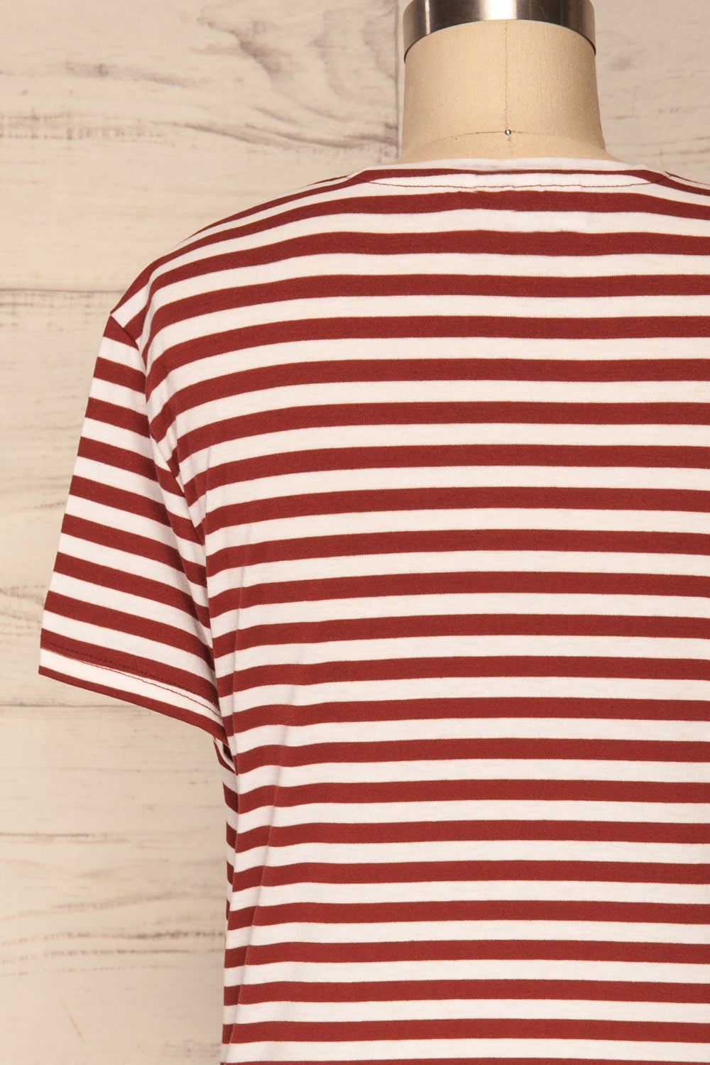 Delp Cognac Stripes Soft Cropped T-Shirt | La Petite Garçonne 6