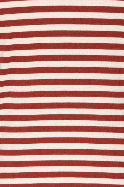 Delp Cognac Stripes Soft Cropped T-Shirt | La Petite Garçonne 8