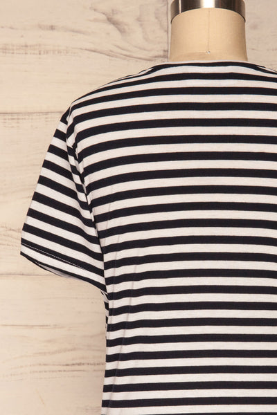Delp Navy Stripes Soft Cropped T-Shirt | La Petite Garçonne 6