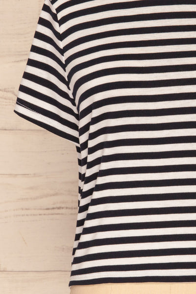 Delp Navy Stripes Soft Cropped T-Shirt | La Petite Garçonne 7