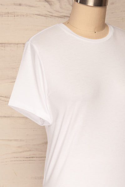 Delp White Soft Cropped T-Shirt | La Petite Garçonne 4