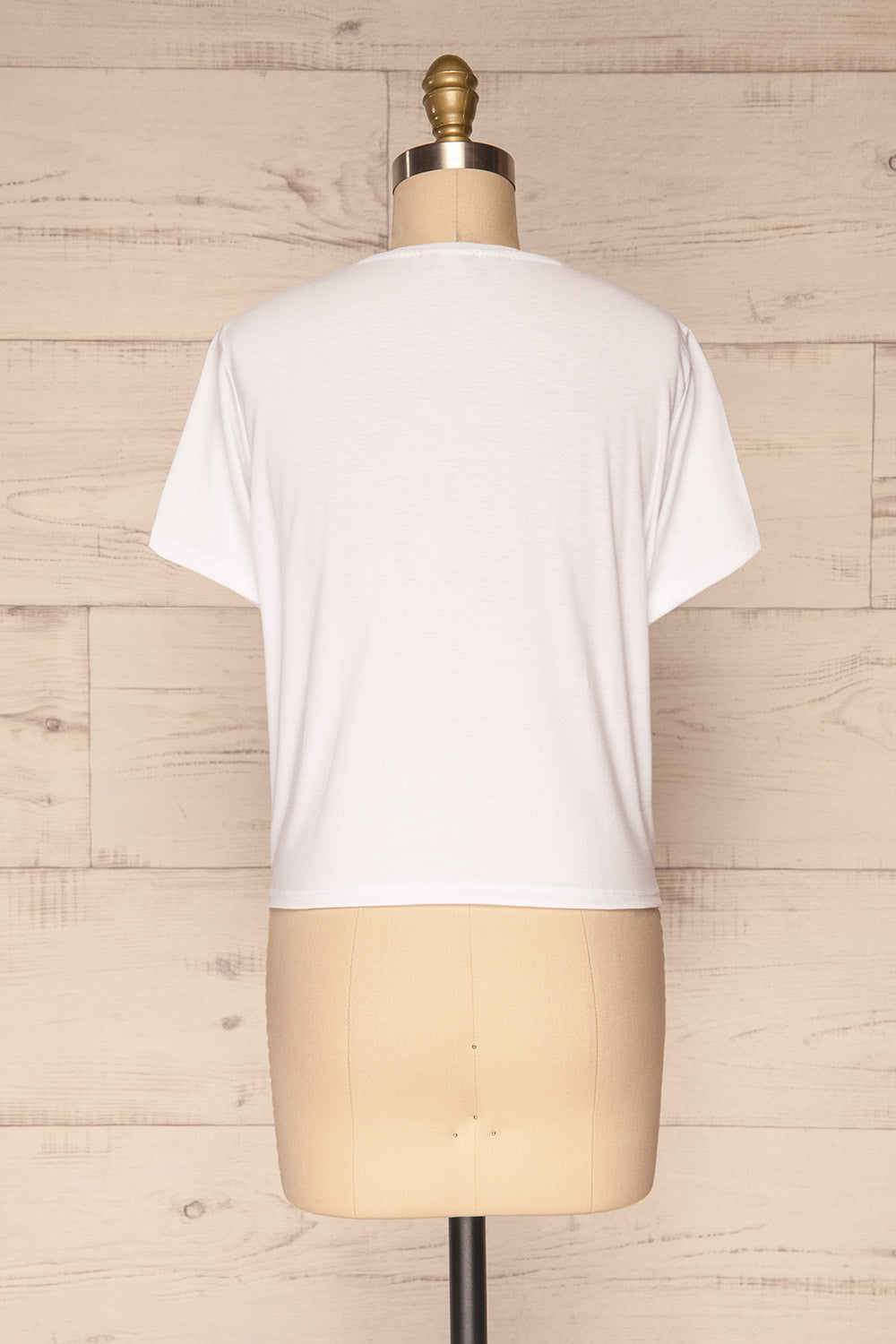 Delp White Soft Cropped T-Shirt | La Petite Garçonne 5