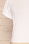 Delp White Soft Cropped T-Shirt | La Petite Garçonne 7