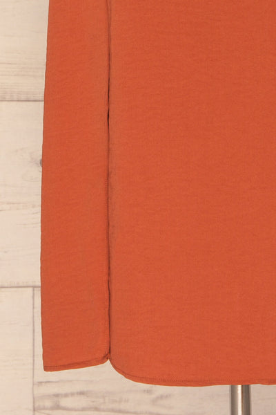Delphi Clay Rust Orange Midi Dress | La petite garçonne skirt