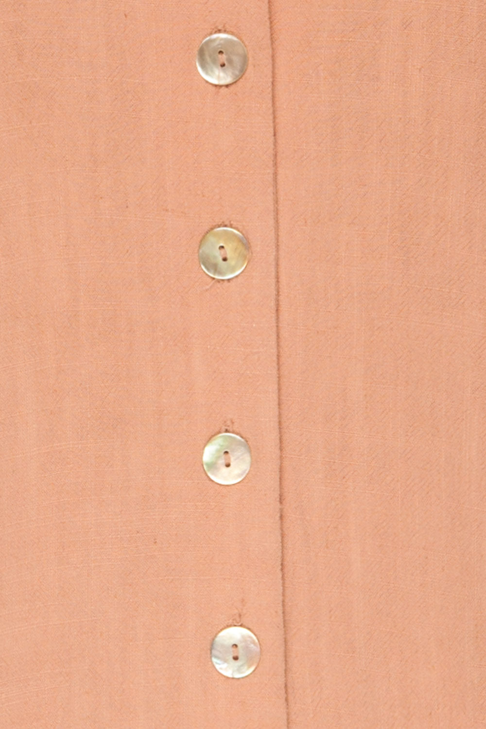 Demetria Pink Short Sleeve Button-Up Dress | La petite garçonne  fabric 