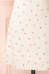 Desiree Beige Short Dress w/ Red Hearts | Boutique 1861 skirt
