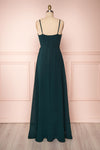 Destry Émeraude Emerald High-Low Maxi Wrap Dress back view | Boudoir 1861