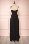 Destry Noire Black Ruffled High-Low Maxi Wrap Dress back view | Boudoir 1861