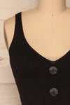 Deurle Black Ribbed Button-Up Camisole | La Petite Garçonne 2