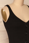 Deurle Black Ribbed Button-Up Camisole | La Petite Garçonne 4