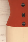 Deurle Rust Orange Ribbed Button-Up Camisole | La Petite Garçonne 7