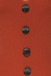 Deurle Rust Orange Ribbed Button-Up Camisole | La Petite Garçonne 8