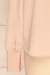 Diekirch Rose Pink Blouse w/ Tied Collar | La Petite Garçonne bottom close-up