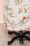 Dieren Light Blue Floral Maxi Summer Dress | Boutique 1861 bottom close-up