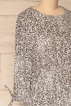 Digermulen Black and White Leopard Midi Dress | La Petite Garçonne side close-up