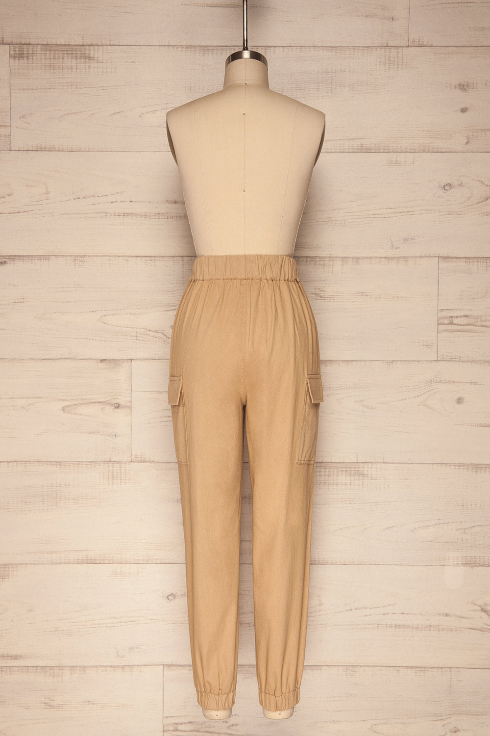 Digernes Beige Cargo Pants | La Petite Garçonne back view 