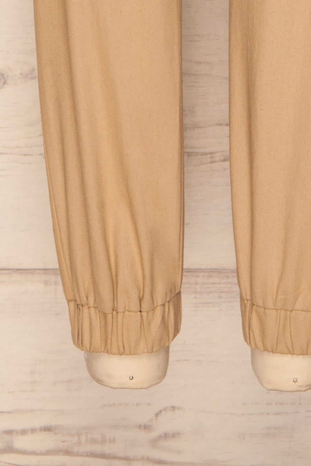 Digernes Beige Cargo Pants | La Petite Garçonne bottom close up