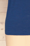Digranes Blue T-Shirt | La Petite Garçonne bottom close-up