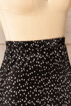 Dimbarasse Pleated Black & White Skirt | La petite garçonne side close-up