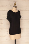 Dingja Black Short Sleeved Loose T-Shirt | La Petite Garçonne 3