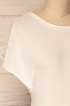 Dingja White Short Sleeved Loose T-Shirt | La Petite Garçonne 4