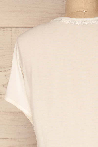 Dingja White Short Sleeved Loose T-Shirt | La Petite Garçonne 6
