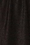 Dobele Black Sparkling Short Sleeve Dress | La petite garçonne fabric