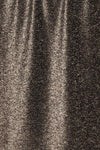 Dobele Silver Sparkling Short Sleeve Dress | La petite garçonne fabric