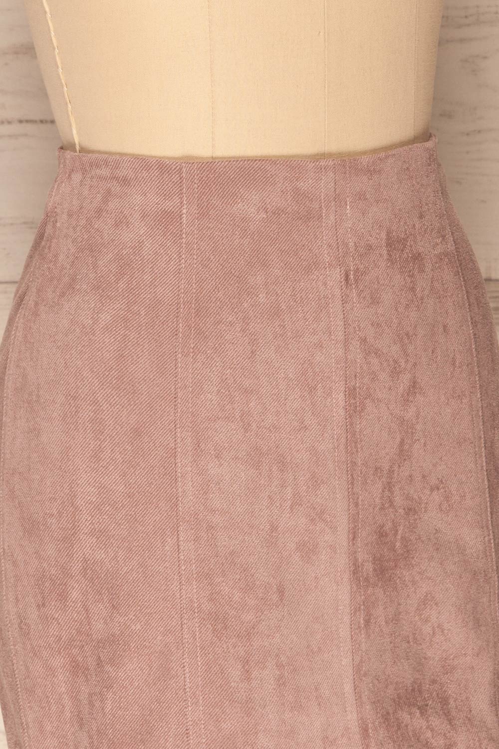 Dobrzany Lilac Faux Suede Mini Skirt | La Petite Garçonne 4
