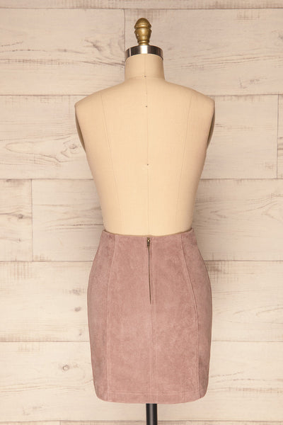 Dobrzany Lilac Faux Suede Mini Skirt | La Petite Garçonne 5