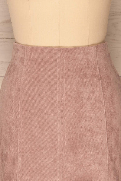 Dobrzany Lilac Faux Suede Mini Skirt | La Petite Garçonne 2