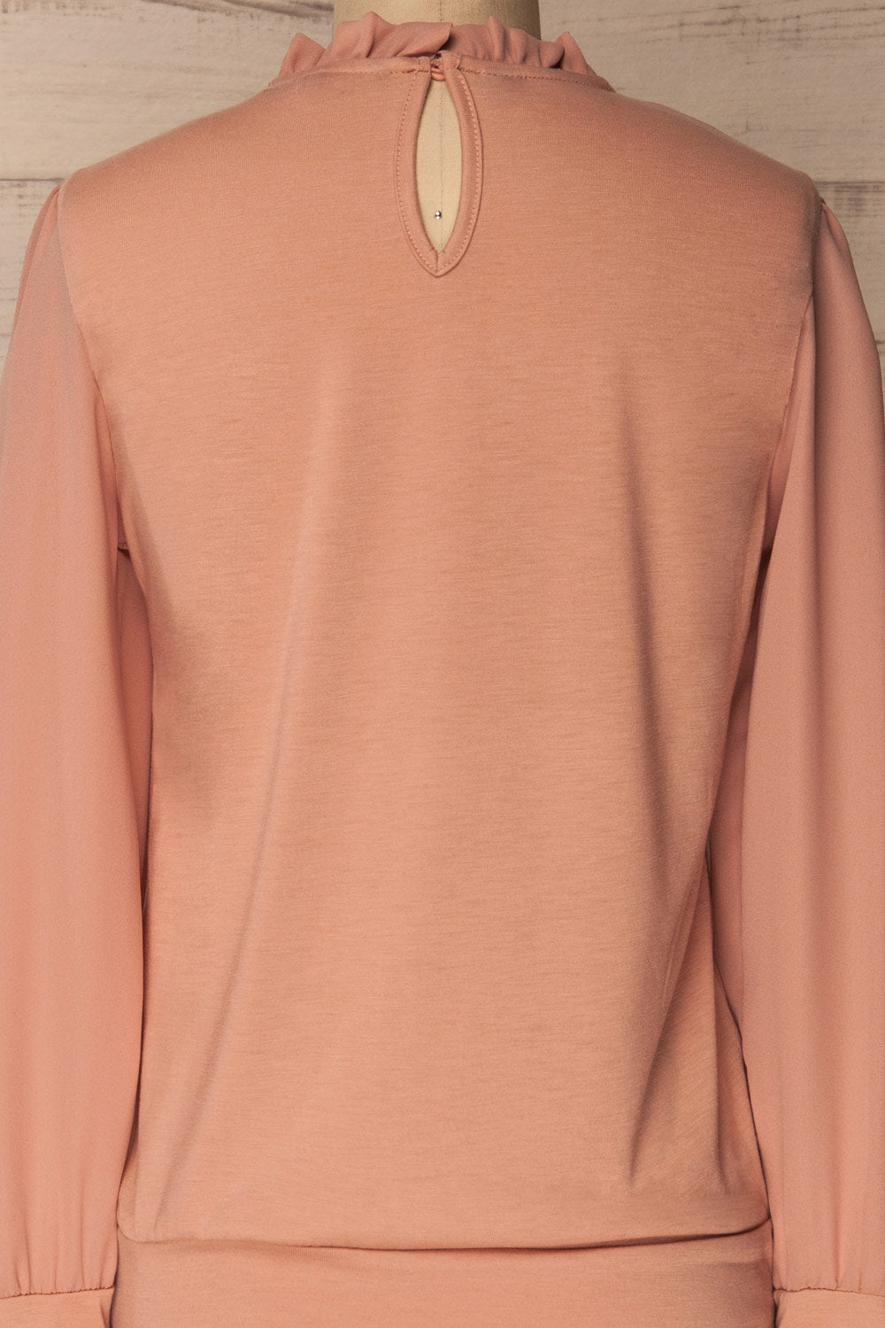 Dolmoy Pink Puff Sleeved Blouse with Ruffles | La Petite Garçonne 7