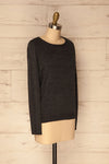 Dolni Gris Dark Grey Textured Sweater Top | La Petite Garçonne 3