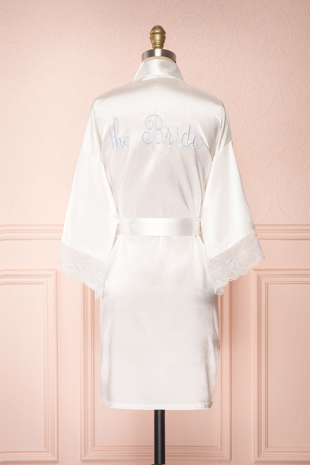 Dorika White Satin Bridal Kimono | Boudoir 1861 6